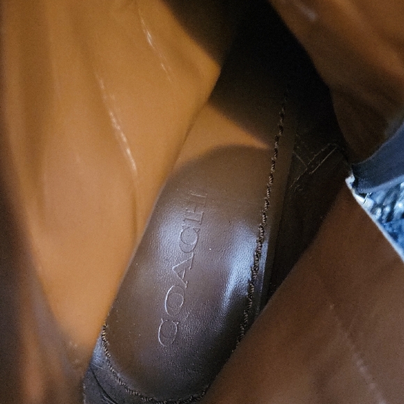 Women's COACH Metallic Ankle Boots Size 9 - Picture 7 of 9